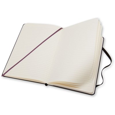 Carnet de notes Moleskine Large 130x210mm ligné couverture rigide noir
