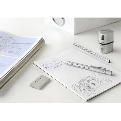 Taille-crayon Faber-Castell 2001 Trio Grip argent