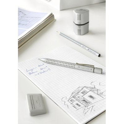 Taille-crayon Faber-Castell 2001 Trio Grip argent