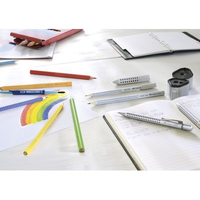 Taille-crayon Faber-Castell 2001 Trio Grip argent
