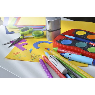 Taille-crayon Faber-Castell 2001 Trio Grip argent