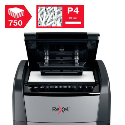 Destructeur Rexel Optimum Auto+ 750X P4 particules 4x30mm