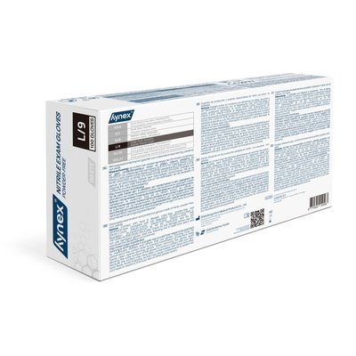 Gant Hynex nitrile L blanc 3,5g 100 pièces