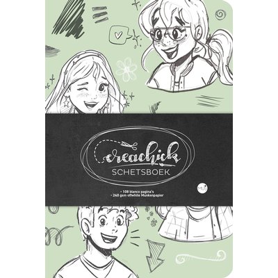 Schetsboek CreaChick Sage Green