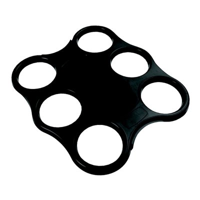 Plateau porte-gobelets Sensations pour 6 gobelets noir