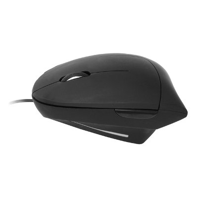 Muis Quantore ergonomisch bedraad USB-A zwart