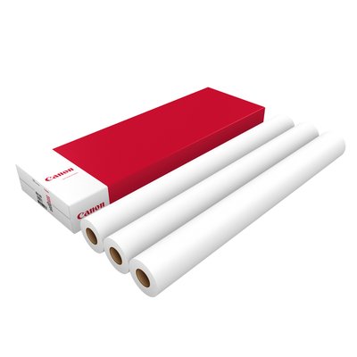 Inkjetpapier Canon 914mmx50m 90gr standaard 3 rollen