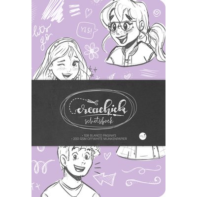 Schetsboek CreaChick Lilac