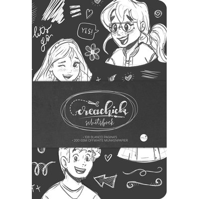 Schetsboek CreaChick Black