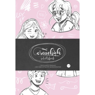 Schetsboek CreaChick Pink
