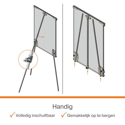 Flipover Nobo Premium Plus staal driepootstatief