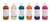 Plakkaatverf Qrea set à 6 fun kleuren 250ml