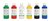 Plakkaatverf Qrea set à 6 standaard kleuren 250ml