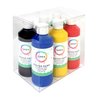 Plakkaatverf Qrea set à 6 standaard kleuren 250ml foto