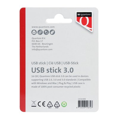 Clé USB 3.0 Quantore USB-A 16Go noir