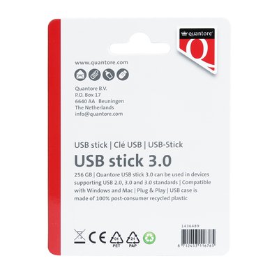 Clé USB 3.0 Quantore USB-A 256Go noir