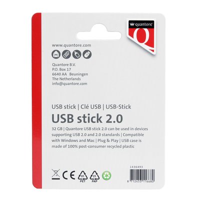 Clé USB 2.0 Quantore USB-A 32Go noir