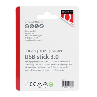 Clé USB 3.0 Quantore USB-A 32Go noir