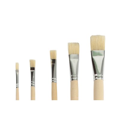 Kwast Qrea varkenshaar set à 5 breedtes