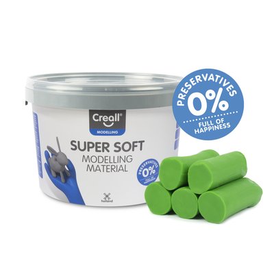 Pâte à modeler Creall Super Soft vert 1750g