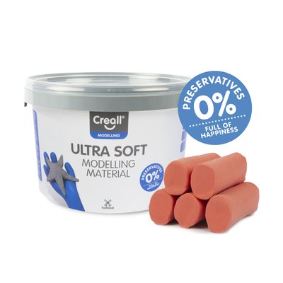 Pâte à modeler Creall Play-it Ultra Soft rouge 1100g
