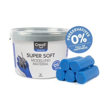 Pâte à modeler Creall Super Soft bleu 1750g