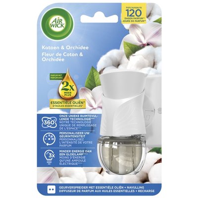 Diffuseur de parfum AirWick Electrical Fleur de coton Kit starter 19ml