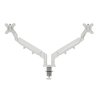 Bras double pour écran Leitz Ergo faible encombrement gris Photo