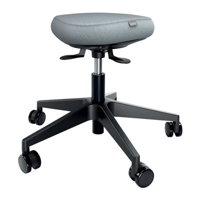 Tabouret Assis Leitz Ergo avec roulettes et siège oscillant