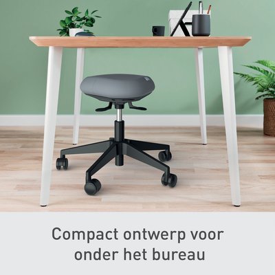 Tabouret Assis Leitz Ergo avec roulettes et siège oscillant
