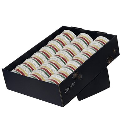 Cadeaulint Decoris rol met 4 kleuren assorti