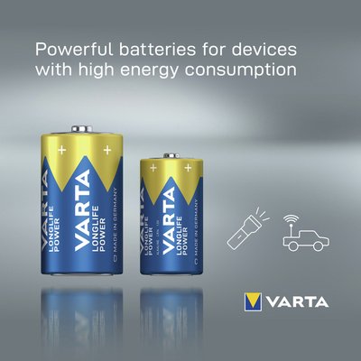 Batterij VARTA Longlife Power 2x C