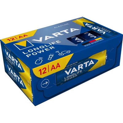 Batterij VARTA Longlife Power 12x AA