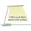 Bureaulamp Unilux Popy led wit foto