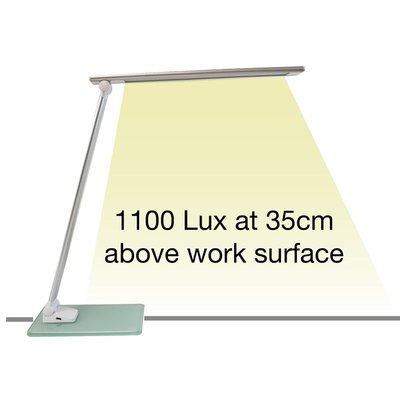 Bureaulamp Unilux Popy led wit