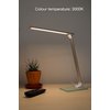 Bureaulamp Unilux Popy led wit foto