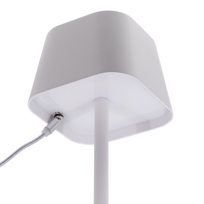 Lampe de table Securit Georgina LED rechargeable dimmable blanc