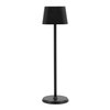 Lampe de table Securit Georgina LED rechargeable dimmable noir Photo