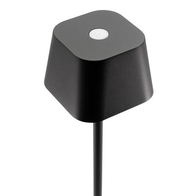 Lampe de table Securit Georgina LED rechargeable dimmable noir