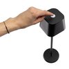 Lampe de table Securit Georgina LED rechargeable dimmable noir Photo