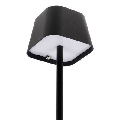Lampe de table Securit Georgina LED rechargeable dimmable noir
