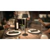 Lampe de table Securit Georgina LED rechargeable dimmable noir Photo