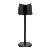 Lampe de table Securit MonteCarlo LED rechargeable dimmable noir