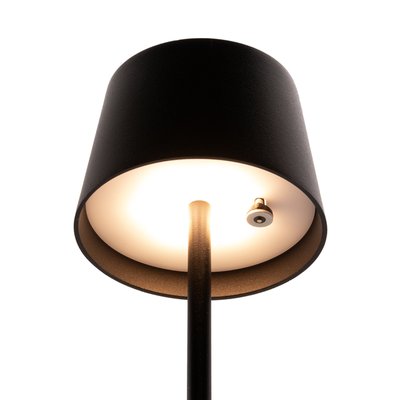 Lampe de table Securit MonteCarlo LED rechargeable dimmable noir