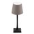 Lampe de table Securit Milano LED rechargeable dimmable taupe-noir
