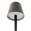 Lampe de table Securit Milano LED rechargeable dimmable taupe-noir Photo