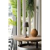 Lampe de table Securit Milano LED rechargeable dimmable taupe-noir Photo