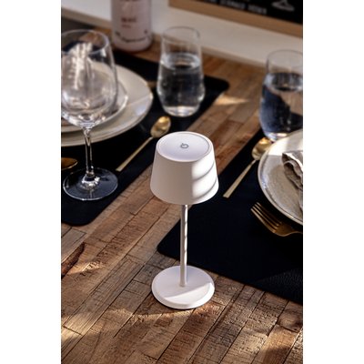 Tafellamp Securit MonteCarlo LED oplaadbaar dimbaar wit