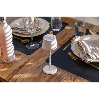 Tafellamp Securit MonteCarlo LED oplaadbaar dimbaar wit