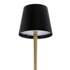 Lampe de table Securit Roma LED rechargeable dimmable noir-or Photo